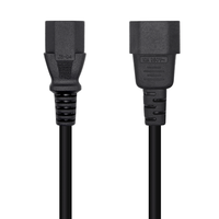 aisens cable alimentacion cpu c13h-c14m negro 30m