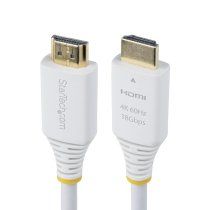 StarTech.com Cable HDMI Premium Certificado de Alta Velocidad de 1,8m - 4K 60Hz/1440p 144Hz - HDR10/HDCP 2.2/ARC - 18Gbps - Cable HDMI 2.0 UHD - Blanco