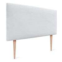 dhome cabecero de pana liso 105x105 con patas camas 105 - blanco