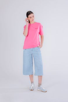 camiseta con estampado de cóctel bubble gum m