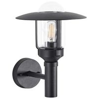 lampara de pared exterior aplique moderno de metal aluminio vidrio negro mate tizu