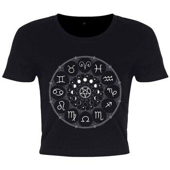 Grindstore Camiseta Zodiac Pentagram para mujer