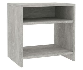 Vidaxl mesita de noche madera contrachapada gris hormigón 40x30x40 cm