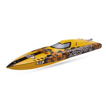 TFL 1106 Persecución Fibra de Vidrio 82cm Barco RC Brushless Antirrevuelco 120A ESC sin Servo Transmisor Batería Cargado