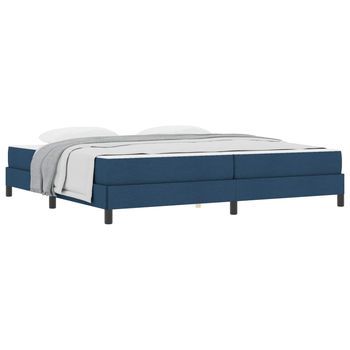 Cama Tapizada 203x200x45 Cm  - Azul