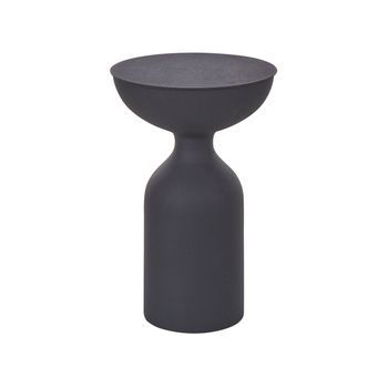 Mesa Auxiliar De Metal Decorativa De Hierro Negro Cota