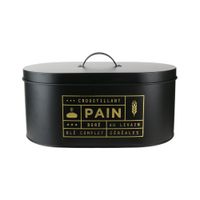 panera de metal negro mate