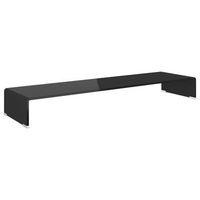 soporte para tvelevador monitor cristal negro 110x30x13 cm