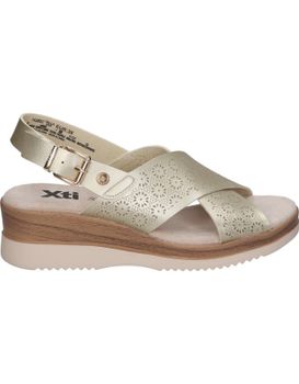 Sandalias Con Cuña Para Mujer Xti 143852 Color Oro 36