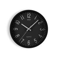 reloj de pared en polipropileno negro