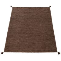 alfombra tejida a mano kilian marron 200x290 cm