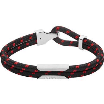 Diesel Pulseras DX1235-BLACK/SILVER para hombre