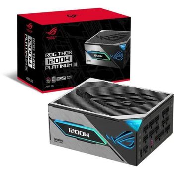 Fuente de Alimentación Asus 1200W Certificación 80 PLUS Platinum ROG THOR-1200P3-GAMING ATX Premium OLED Aura Sync