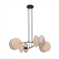 lampara de techo letiva natural 4 luces