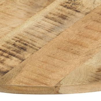 Superficie De Mesa | Tablero Escritorio Redonda Madera Maciza De Mango 15-16 Mm 80cm