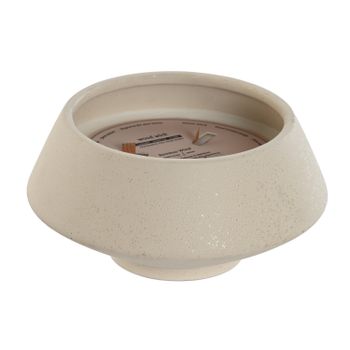 Vela gres cera 18x18x9,5 5% beige , La mejor decoración para tu hogar.