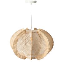 lampara colgante escandinava ratan tejido o30 cm