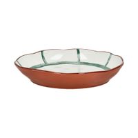 plato hondo porcelana verde