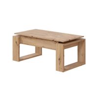 mesa de centro elevable roble nodi