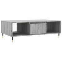 mesa de centro madera de ingenieria gris sonoma 104x60x35 cm vidaxl