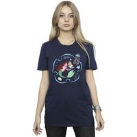 disney camiseta the little mermaid reading a book para mujer