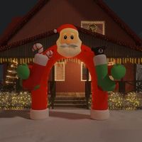 puerta de arco inflable de navidad  decoraciones de navidad con led 320 cm cfw386085