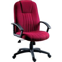 teknik city nylon reclining executive chair - burgundy