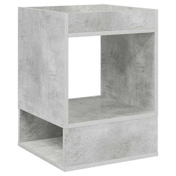 Mesa Auxiliar Gris Concreto 40 X 40 X 56 Cm Vidaxl