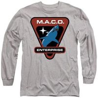 star trek camiseta manga larga maco para mujer