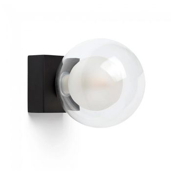 Aplique de pared perla negro