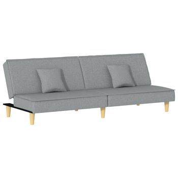 Sofá Cama | Cama Para Adultos Tela Gris Claro