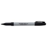 value permanent marker fine point 08mm black pk10