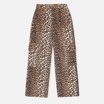 Ganni Angi Leopard-Print Denim Jeans - 27