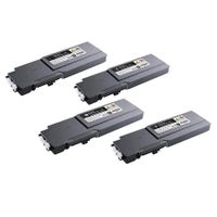 original multipack dell c3760dnf printer toner cartridges 4 pack -593-11119