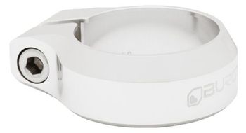 Abrazadera de sillin burgtec de aluminio plateado