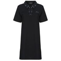 karl lagerfeld vestido boucle mix polo dress para mujer