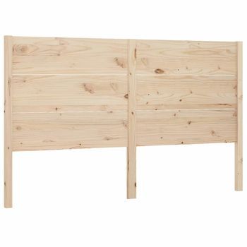 Cabecero Madera Maciza De Pino 206x4x100 Cm Vidaxl