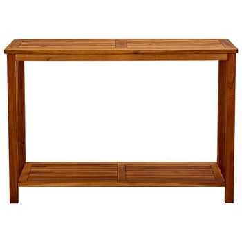 Mesa Consola De Jardín | Mesa De Exterior Madera Maciza De Acacia 110x40x75 Cm