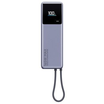 Power Bank Xiaomi 165W 10000mAh con Cable Integrado Gris