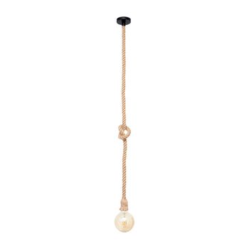 Colgante soga 1xe27 al.reg.xd.10cm cuerda marron (al.max.=1m)