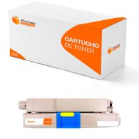 pccom essential toner compatible oki c310c510mc351mc361 amarillo