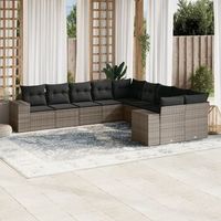 conjunto de sofas para exterior incluye cojines un juego de 10 piezas