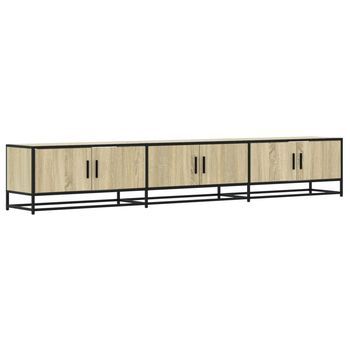 Mueble Para Tv | Mueble De Salón | Gabinete De Tv Madera De Ingeniería Roble Sonoma 240x35x41 Cm