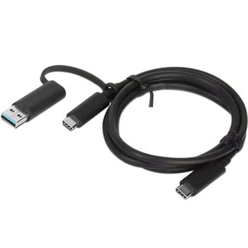 Cable USB Lenovo 4X90U90618 1 m USB-A a USB-C USB 3.2 Gen 1 Negro