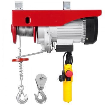 Cabrestante Eléctrico De Techo De 800 Kg Con Control Remoto Y Cable De 12 M Tekmaquinas