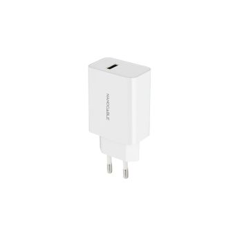 Cargador USB Nanocable 5V/2.1A 1xUSB-A Blanco Compacto Universal