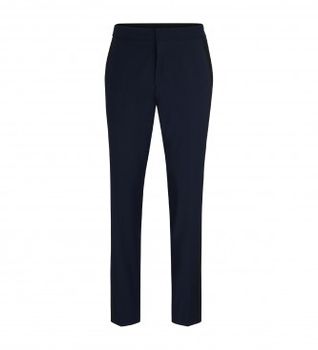 HUGO para hombre. 50476482 Pantalón Hesten Marino (48), Casual, Fiesta, Lana