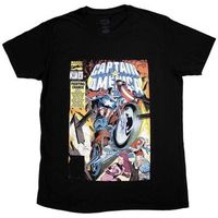 marvel tops y camisetas captain america wheel comic cover para hombre