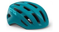 casco met miles turquesa brillante