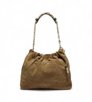 BA&SH para mujer. 2H24CFMS Bolso de Cuero June caqui (OSFA), Casual, Verde, Piel